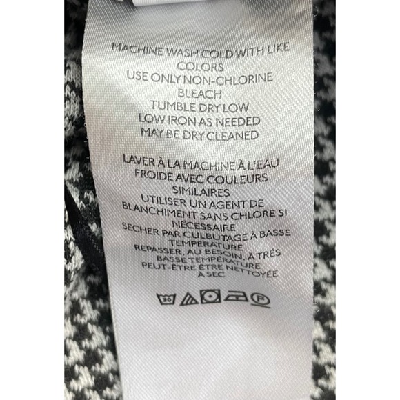 Free People Wide Leg Palazzo Pants Black White Check Gaucho M - Picture 8 of 9